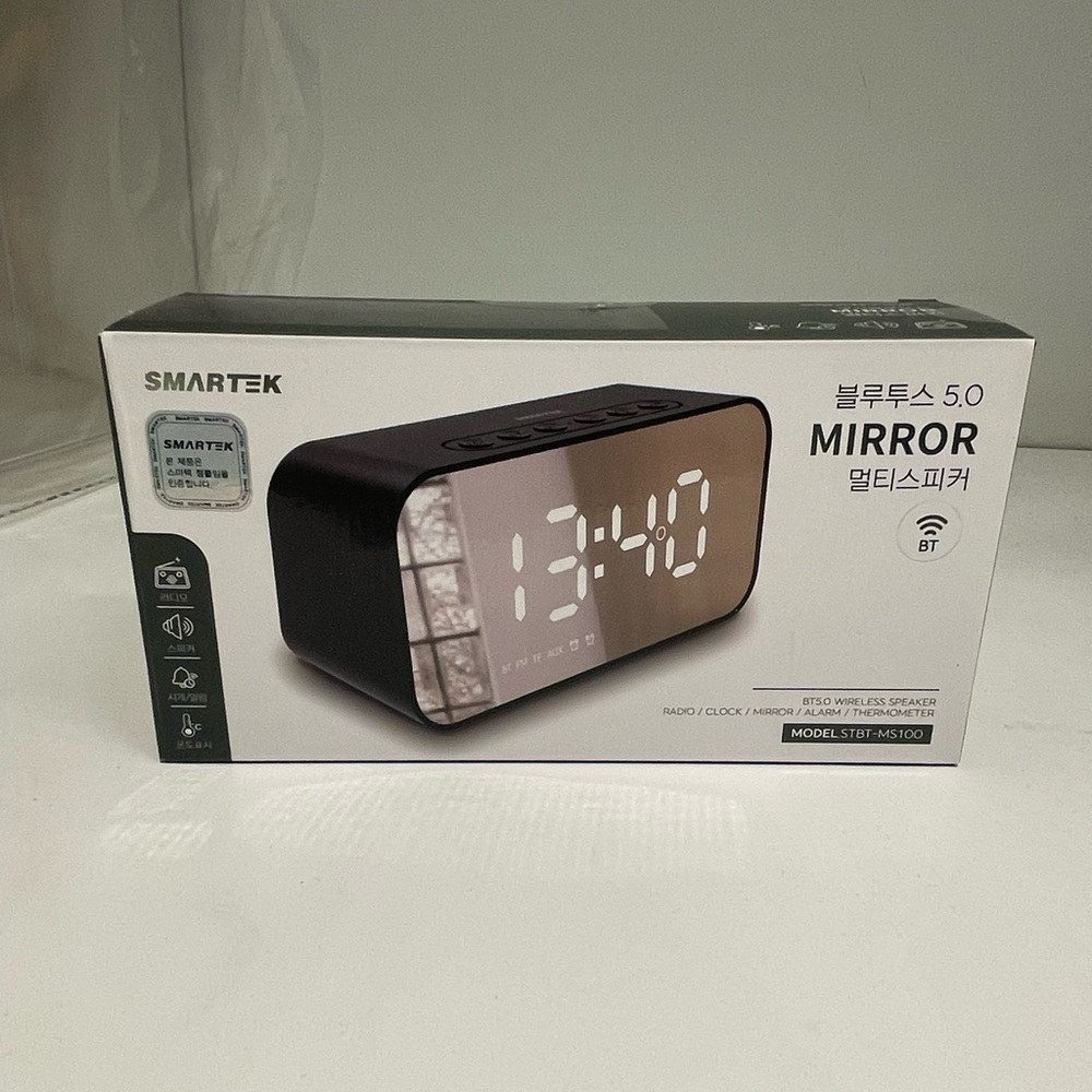 Smartek Bluetooth Digital Alarm Clock Multi-use NEW IN BOX!